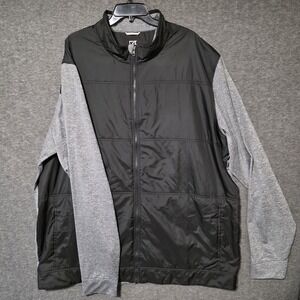 Mens 4XT Cutter Buck BCK09406 Stealth Hybrid Quilted Full Zip Windbreaker Jacket